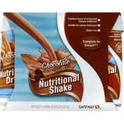 Safeway Nutritional Shake, Chocolate