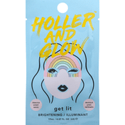 Holler and Glow Printed Sheet Mask, Get Lit, Brightening