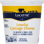 Lucerne Cottage Cheese, Lowfat, Small Curd, 1% Milkfat