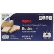 Hy-Vee Unsalted Sweet Cream Butter