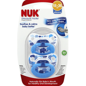 NUK Pacifiers, Orthodontic, Silicone, 18-36 Months