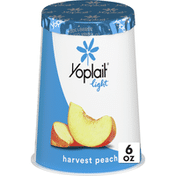 Yoplait Light Yogurt, Fat Free Yogurt, Harvest Peach
