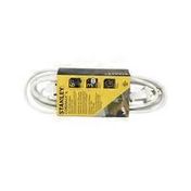 Stanley 6' White CordMax6 Polarized 3-Outlet Indoor Extension Cord