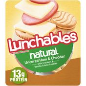 Lunchables Uncured Ham & Cheddar Cheese Snack Kit with Crackers & Vanilla Creme Cookies