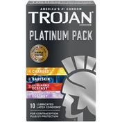 Trojan Platinum Variety Pack Lubricated Condoms -  Count