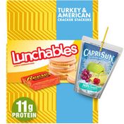 Lunchables Turkey & American Cheese Cracker Stackers Meal Kit with Capri Sun Pacific Cooler Drink & Reese's Peanut Butter Cup