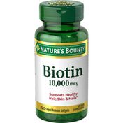 Nature's Bounty Biotin Rapid Release Softgels