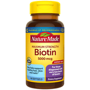 Nature Made Biotin 5000 mcg Liquid Softgels