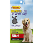 out handle tie dog waste bags