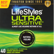 LifeStyles Condoms, Ultra Sensitive