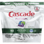 Cascade Platinum Dishwasher Detergent ActionPacs, Fresh