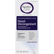Signature Care Nasal Decongestant, Extra Moisturizing, 12 Hour, Spray