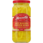 Mezzetta Banana Pepper Rings, Hot, Fresh Pack
