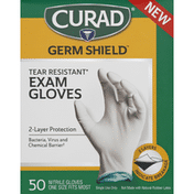 CURAD Exam Gloves, Tear Resistant, Nitrile
