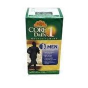 Country Life Once Daily Core Daily 1 Multivitamin For Men Men's Health Blend 200+ Mg, "coenzymated" B Vitamins For Energy And Probiotics, Digestive Enzymes, And Aloe Dietary Supplement Tablets