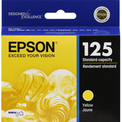 Epson Ink Cartridge, Standard-Capacity, Yellow 125, T125420