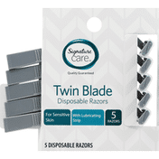 Signature Care Disposable Razors, Twin Blade