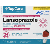 TopCare Lansoprazole, 15 mg, Tablets, Strawberry Flavor