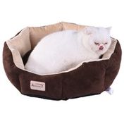 Armarkat Cozy Mocha & Beige Pet Bed