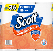 Scott ComfortPlus Double Roll Toilet Paper Bath Tissue