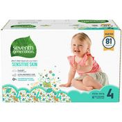 Seventh Generation Size 4 Free & Clear Diapers