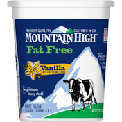 Mountain High Yoghurt Yoghurt, Fat Free, Nonfat, Vanilla