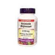 Webber Naturals Melatonin Magnesium 3 Mg/150 Mg