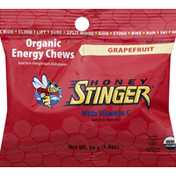 Honey Stinger Energy Chews, Organic, Grapefruit Flavor
