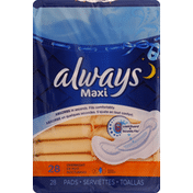 Always Pads, Maxi, Flexi-Wings, Overnight