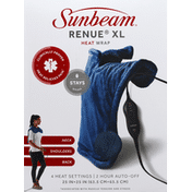 Sunbeam Heat Wrap, Renue XL, Lakeshore Blue
