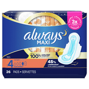 Always Pads Size 4 Overnight