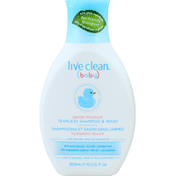 Live Clean Baby Gentle Moisture Tearless Shampoo & Wash
