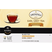 Twinings Black Tea, Earl Grey Tea, Decaffeinated, K-Cup Packs