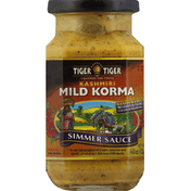 Tiger Tiger Simmer Sauce, Kashmiri Mild Korma, Medium Chili Rating