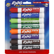 Expo Dry Erase Markers, Low Odor, Chisel Tip, Assorted Ink