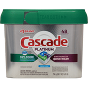 Cascade Platinum Actionpacs Dishwasher Detergent Pods, Fresh