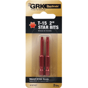 GRK Fasteners Star Bits, T-15, 2 Inch