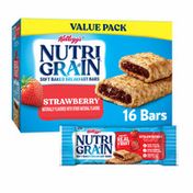 Kellogg's Nutri-Grain Soft Baked Breakfast Bars, Made with Whole Grains, Kids Snacks, Strawberry