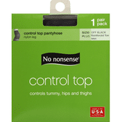 No nonsense Premium Nylon Pantyhose Control Top Size Q