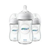 Philips Avent Avent Natural Baby Bottle, Clear, 9oz, 3pk, SCF013/38