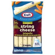 Kraft String Cheese Mozzarella Cheese Snacks with Jalapeno Peppers