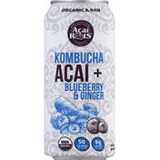 Acai Roots Kombucha, Organic, Acai+ Blueberry & Ginger