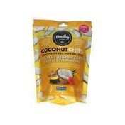 Healthy Crunch Golden Turmeric Latte Coconut Chips