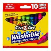 Cra-Z-Art Washable Triangular Crayons - 10 CT