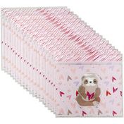 Wilton Resealable Sloth Love Valentine's Day Treat Bags, 20-Count