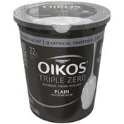 Oikos Triple Zero Greek Plain Nonfat Yogurt