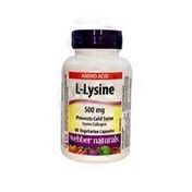 Webber Naturals L-Lysine 500 Mg Capsules