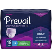 Prevail Incontinence Underwear for Women, Maximum Absorbency, Large