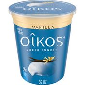 Oikos Greek Blended Very Vanilla Fabulously Fat Free Yogurt