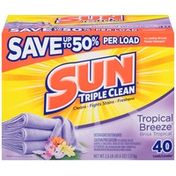 Sun Triple Clean Tropical Breeze Laundry Detergent Powder